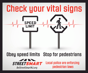 Check your vital signs - obey speed limits, stop for pedestrians 
